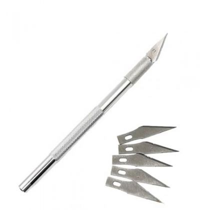 Нож-скальпель канцелярский для монтажных и художественных работ